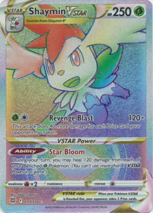 Brilliant Stars 173/172 Shaymin VSTAR (Rainbow Rare)
