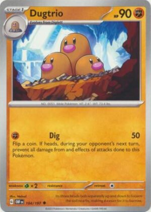 SV Obsidian Flames 104/197 Dugtrio