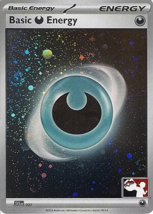 Scarlet & Violet SVE EN07 Basic Darkness Energy (Prize Pack League Promo Cosmo Holo)