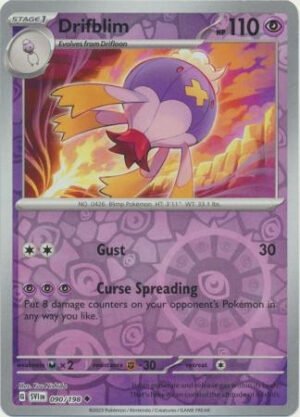 Scarlet & Violet (Base Set) 090/198 Drifblim (Reverse Holo)