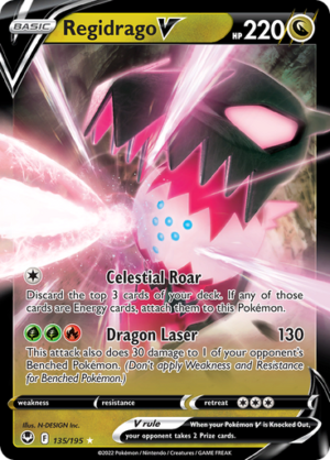 SWSH Silver Tempest 135/195 Regidrago V (Half Art)