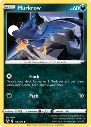 SWSH Silver Tempest 106/195 Murkrow