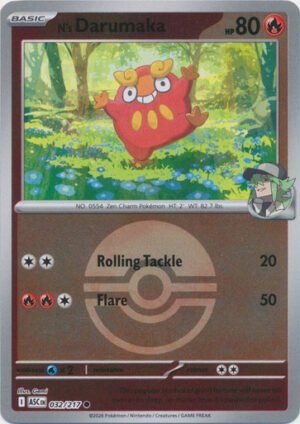 ME Ascended Heroes 032/217 N's Darumaka (Reverse Holo BALL SYMBOL)