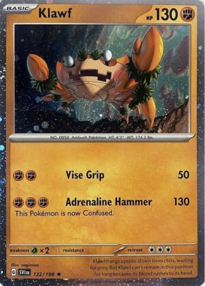 Scarlet & Violet (Base Set) 122/198 Klawf (Cosmo Holo)
