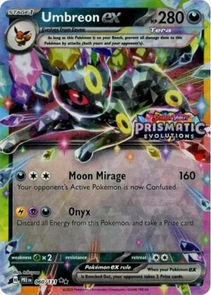 SV Prismatic Evolutions 060/131 Umbreon ex (Prismatic Evolutions Stamp)