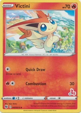 Champions Path 07/73 Victini (Cinderace Symbol 4)