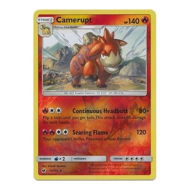 SM Crimson Invasion 014/111 Camerupt (Reverse Holo)