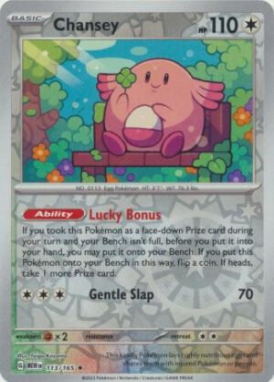 Scarlet & Violet 151 113/165 Chansey (Reverse Holo)