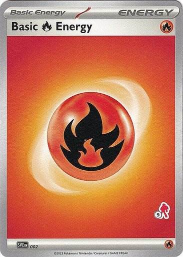 Scarlet & Violet SVE EN02 Basic Fire Energy (Armarouge Symbol 9)