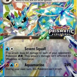 SV Prismatic Evolutions 023/131 Vaporeon ex (Prismatic Evolutions Stamp)
