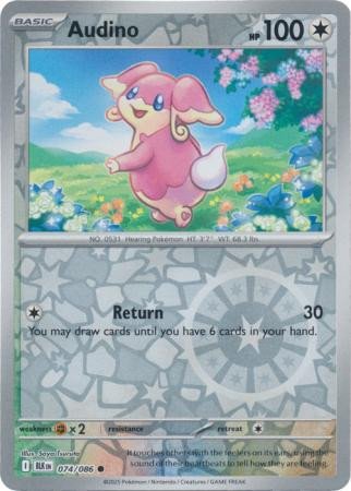 SV Black Bolt 074/086 Audino (Reverse Holo)