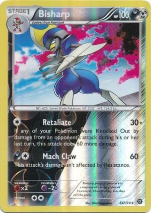 XY Steam Siege 64/114 Bisharp (Reverse Holo)