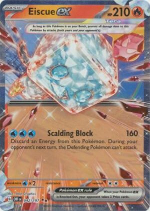 SV Obsidian Flames 042/197 Eiscue ex (Half Art)