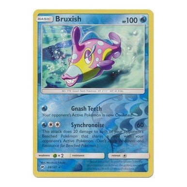 SM Burning Shadows 038/147 Bruxish (Reverse Holo)