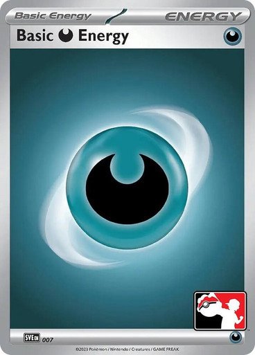 Scarlet & Violet SVE EN07 Basic Darkness Energy (Prize Pack League Promo Non-Holo)