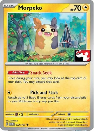 SV Twilight Masquerade 072/167 Morpeko (Prize Pack League Promo Non-Holo)