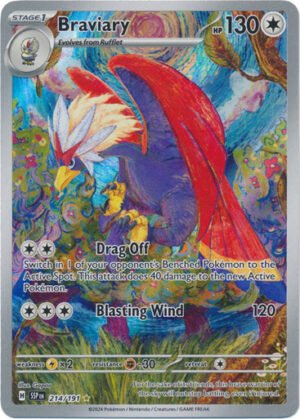 SV Surging Sparks 214/191 Braviary (Illustration Rare)