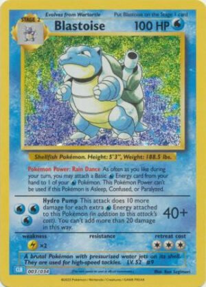 TCG Classic Collection: Blastoise Deck 003/034 Blastoise (Holo)