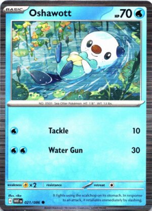 SV White Flare 021/086 Oshawott (Tinsel Holo)