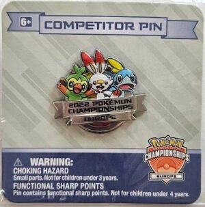 EUIC Competitor 2022 Galar Starters Pin Badge