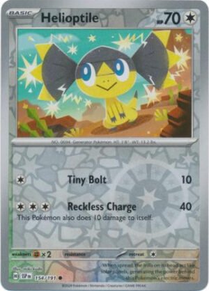 SV Surging Sparks 154/191 Helioptile (Reverse Holo)