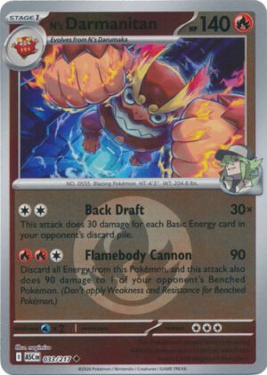 ME Ascended Heroes 033/217 N's Darmanitan (Reverse Holo ENERGY SYMBOL)