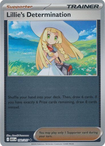 ME Ascended Heroes 192/217 Lillie's Determination (Reverse Holo)