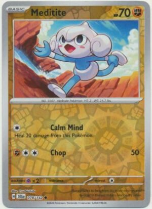 SV Stellar Crown 078/142 Meditite (Reverse Holo)