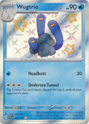 SV Paldean Fates 122/091 Wugtrio (Holo Shiny)