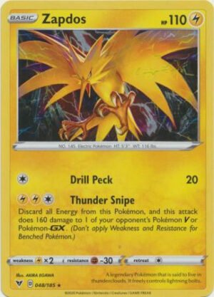 Vivid Voltage 048/185 Zapdos (Cosmo Holo)