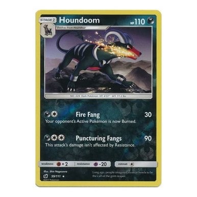 SM Crimson Invasion 059/111 Houndoom (Reverse Holo)