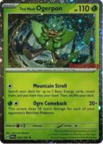 SV Twilight Masquerade 024/167 Teal Mask Ogerpon (Cosmo Holo GameStop Stamp)