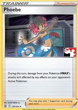 Battle Styles 130/163 Phoebe (Prize Pack League Promo Non-Holo)