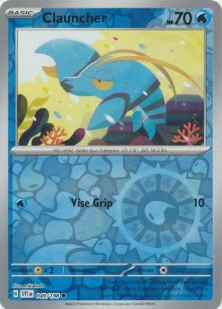 Scarlet & Violet (Base Set) 049/198 Clauncher (Reverse Holo)