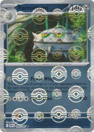 SV White Flare 069/086 Ferrothorn (POKE BALL Reverse Holo)