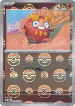 SV Black Bolt 013/086 Darumaka (POKE BALL Reverse Holo)