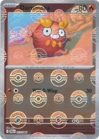 SV Black Bolt 013/086 Darumaka (POKE BALL Reverse Holo)