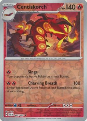 SV Temporal Forces 037/162 Centiskorch (Reverse Holo)