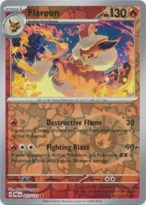 SV Prismatic Evolutions 013/131 Flareon (Reverse Holo)