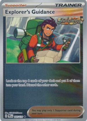 SV Prismatic Evolutions 107/131 Explorer's Guidance (Reverse Holo)