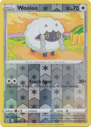 Fusion Strike 222/264 Wooloo (Reverse Holo)