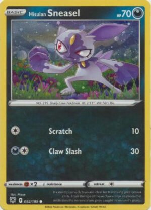 Astral Radiance 092/189 Hisuian Sneasel (Cosmo Holo)