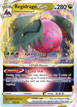 SWSH Silver Tempest 136/195 Regidrago VSTAR (Full Art)