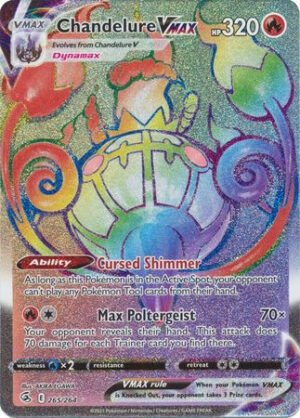 Fusion Strike 265/264 Chandelure VMAX (Rainbow Rare)