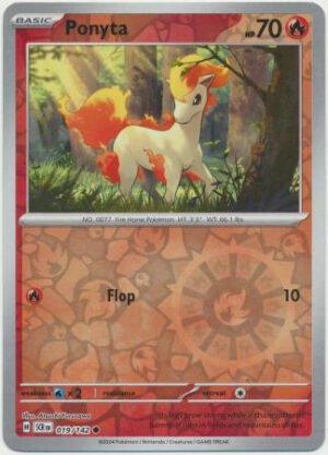 SV Stellar Crown 019/142 Ponyta (Reverse Holo)