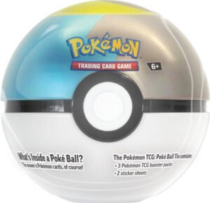 Pokemon Moon Ball Tin (Blue & Grey)