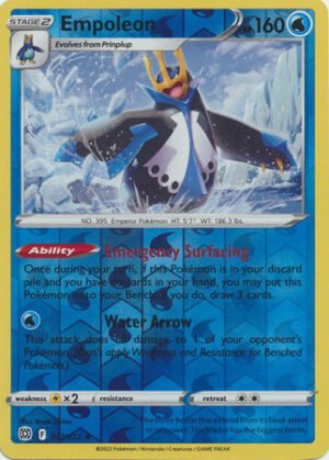 Brilliant Stars 037/172 Empoleon (Reverse Holo)