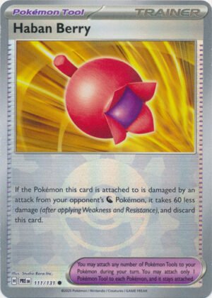 SV Prismatic Evolutions 111/131 Haban Berry (POKE BALL Pattern Holo)