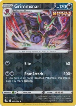 Fusion Strike 178/264 Grimmsnarl (Reverse Holo)