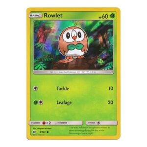 Sun and Moon (Base Set) 9/149 Rowlet (Holo)